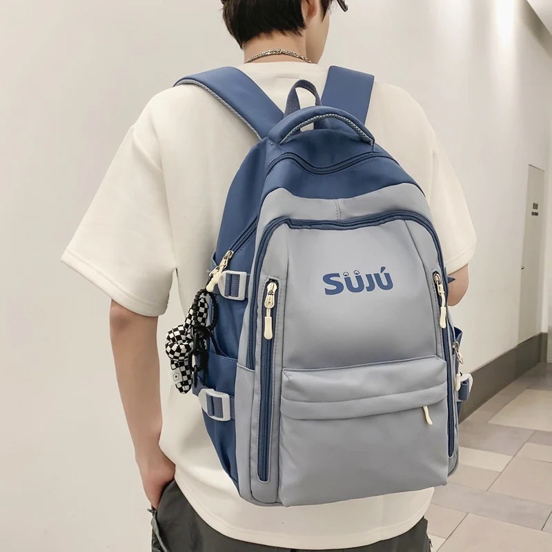 韓国ファッション ins シンプル 可愛い 学生 通学カバン カジュアル 質感 高級感 バックパック 花柄 大容量 軽量 リュック ショルダーバッグ