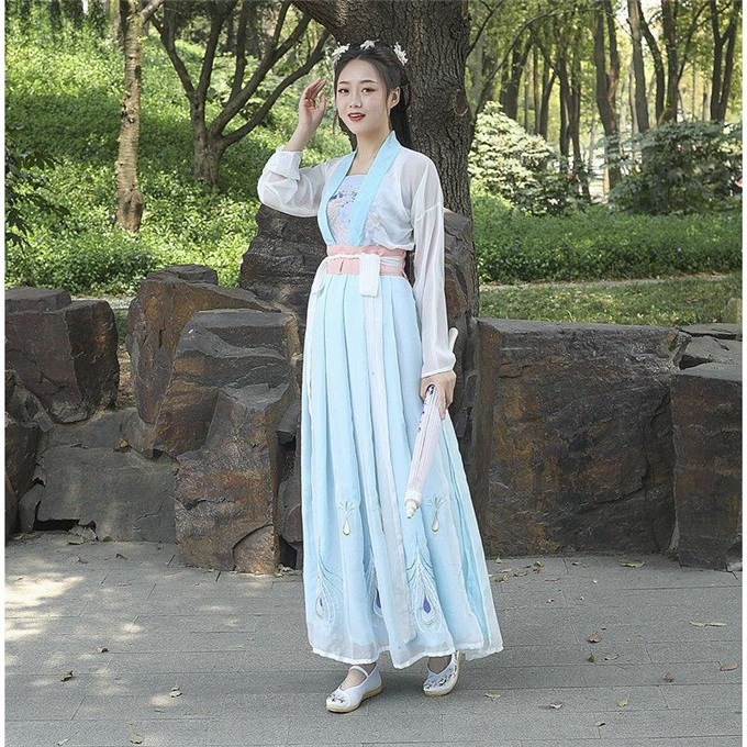 漢服妖精風中国長い古代衣装改良ルスカート