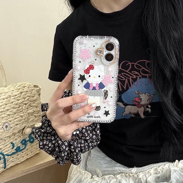 Qoo10] アカデミア風 キティちゃん iphone