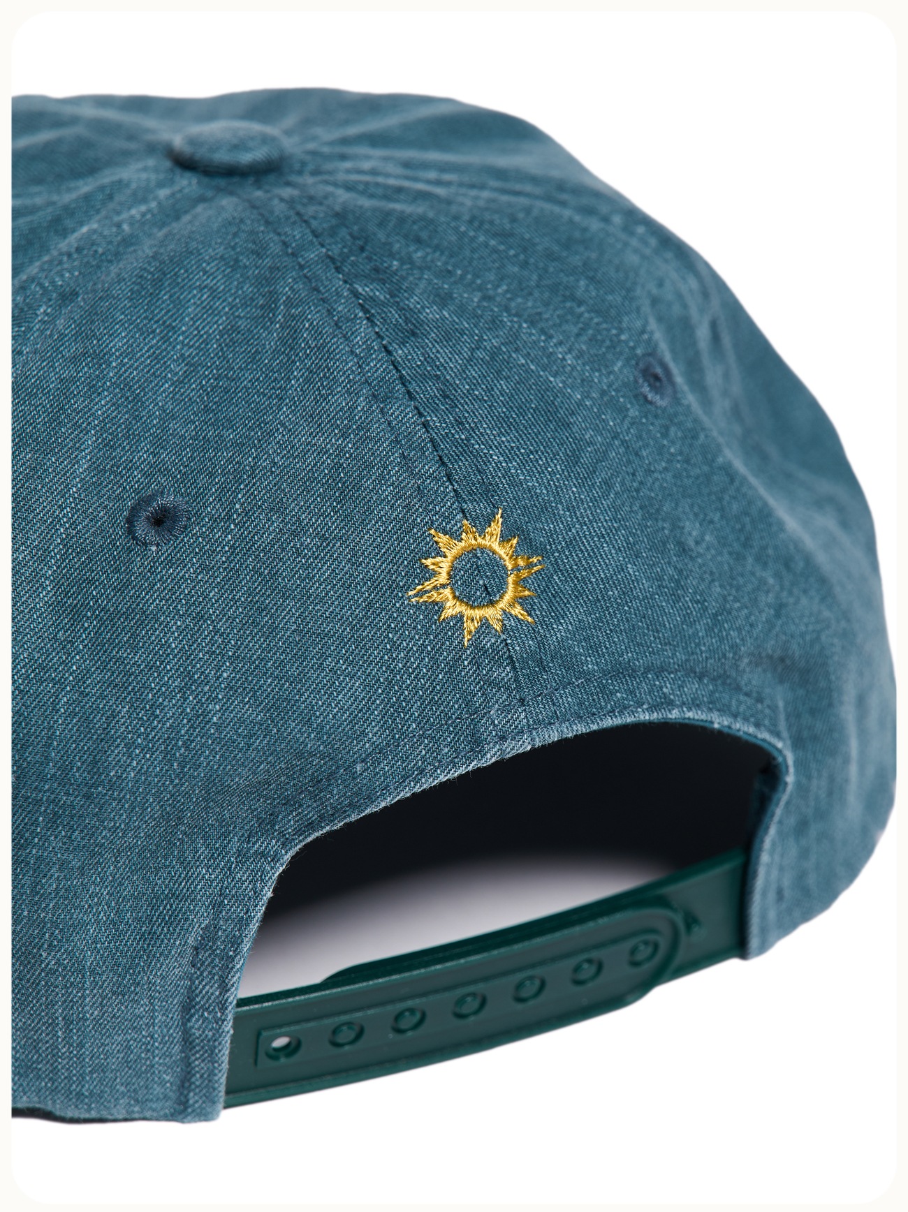 HELLO SUNRISE Washed HS Wappen 5Panel Cap Forest Green キャップ