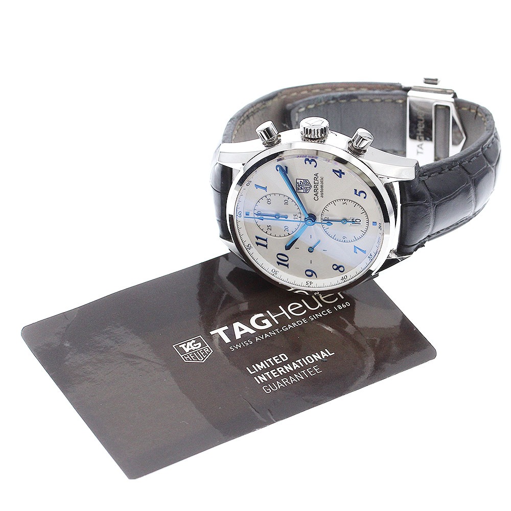 タグホイヤー TAG HEUER CAS2111 カレラ ヘリデージ キャリバー16 クロノグラフ 自動巻き メンズ 保証書付き_890290【中古】 タグホイヤー TAG HEUER CAS2111 カレラ ヘリデージ キャリバー16 クロノグラフ 自動巻き メンズ 保証書付き_890290【中古】