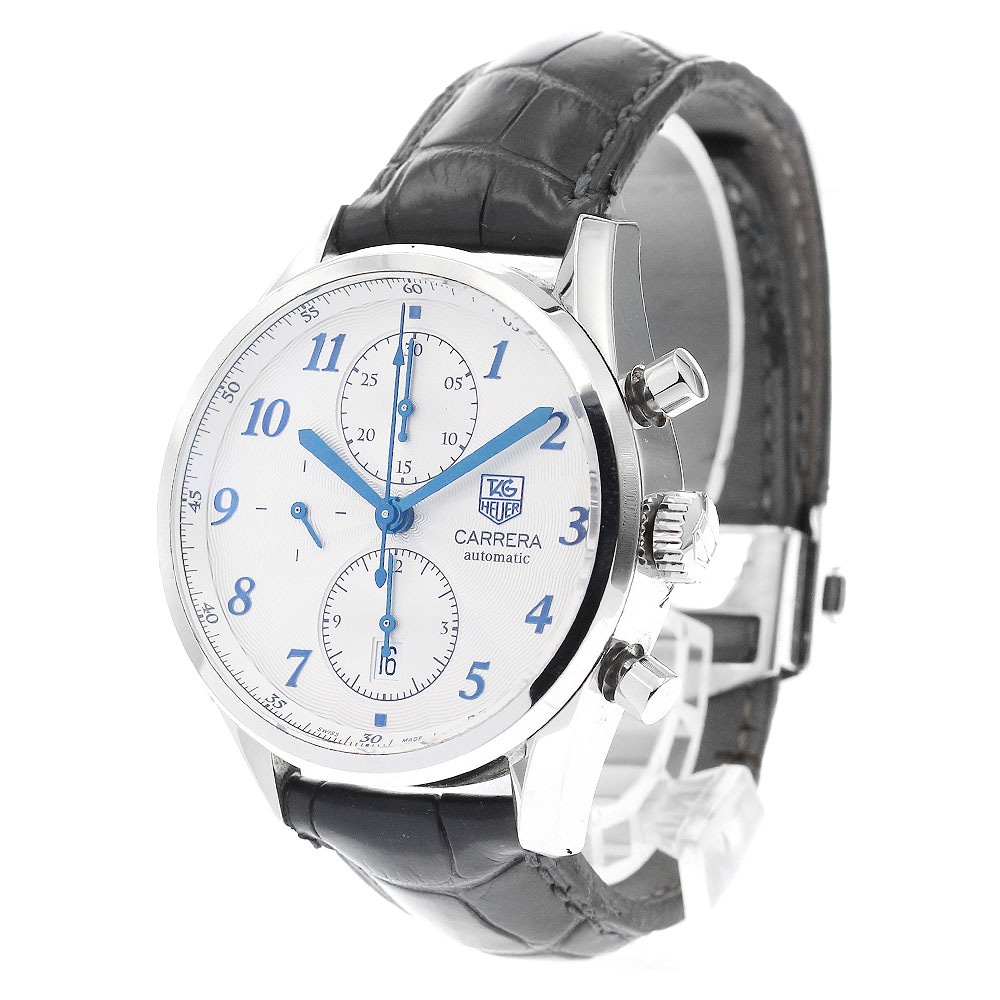 タグホイヤー TAG HEUER CAS2111 カレラ ヘリデージ キャリバー16 クロノグラフ 自動巻き メンズ 保証書付き_890290【中古】 タグホイヤー TAG HEUER CAS2111 カレラ ヘリデージ キャリバー16 クロノグラフ 自動巻き メンズ 保証書付き_890290【中古】