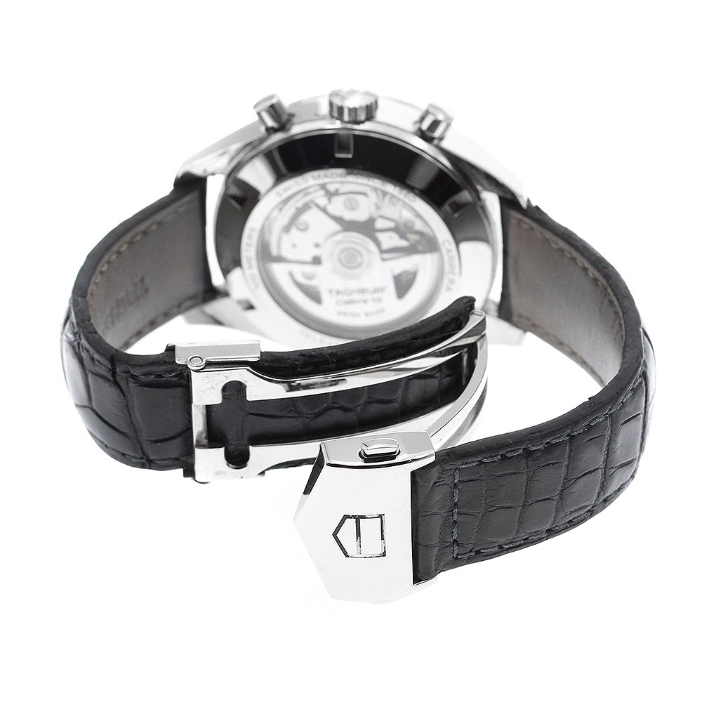 タグホイヤー TAG HEUER CAS2111 カレラ ヘリデージ キャリバー16 クロノグラフ 自動巻き メンズ 保証書付き_890290【中古】 タグホイヤー TAG HEUER CAS2111 カレラ ヘリデージ キャリバー16 クロノグラフ 自動巻き メンズ 保証書付き_890290【中古】