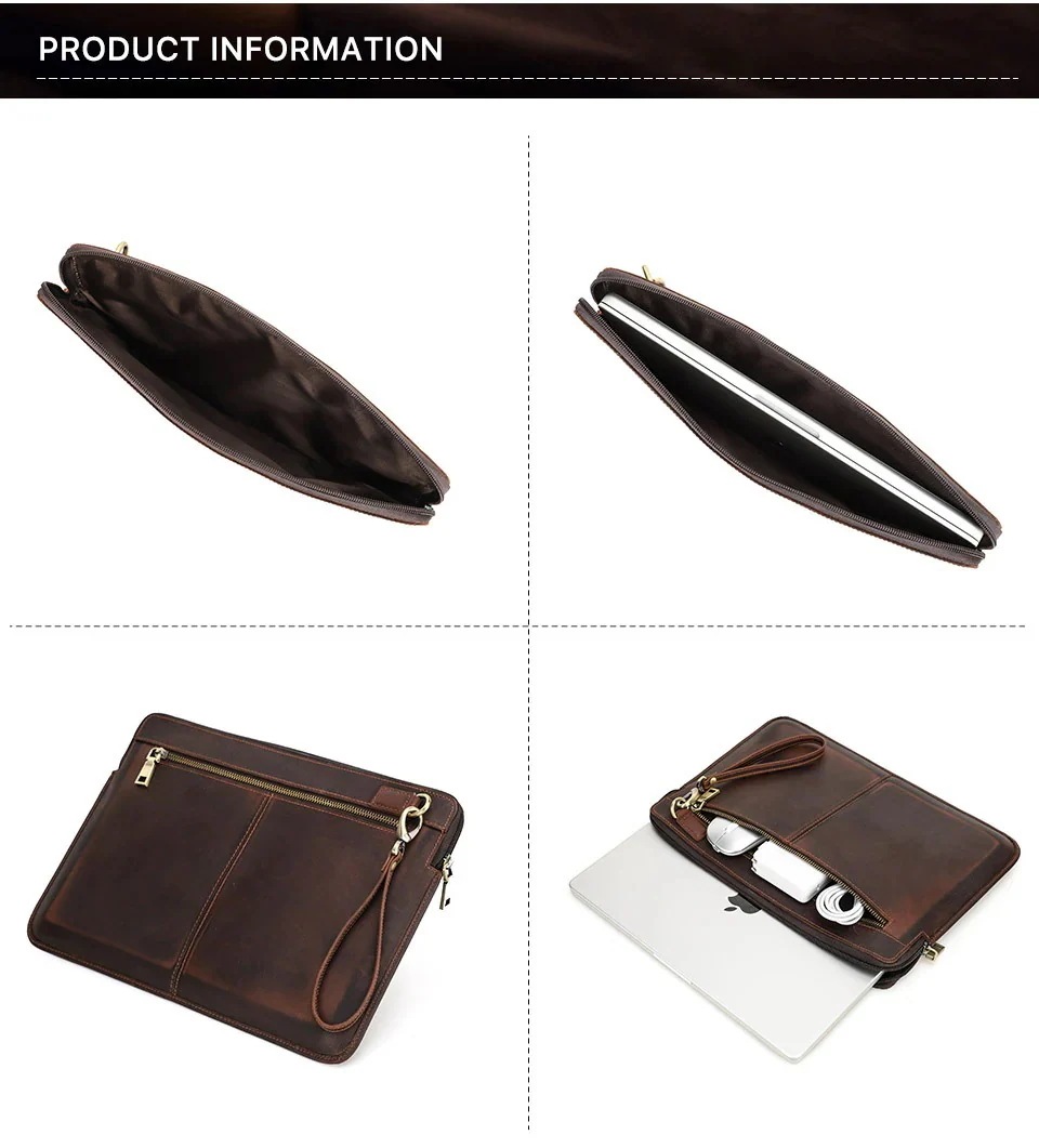 macbookpro14保護カバーを適用します本革のりんごのノートパソコン牛革のインナーバッグ3614