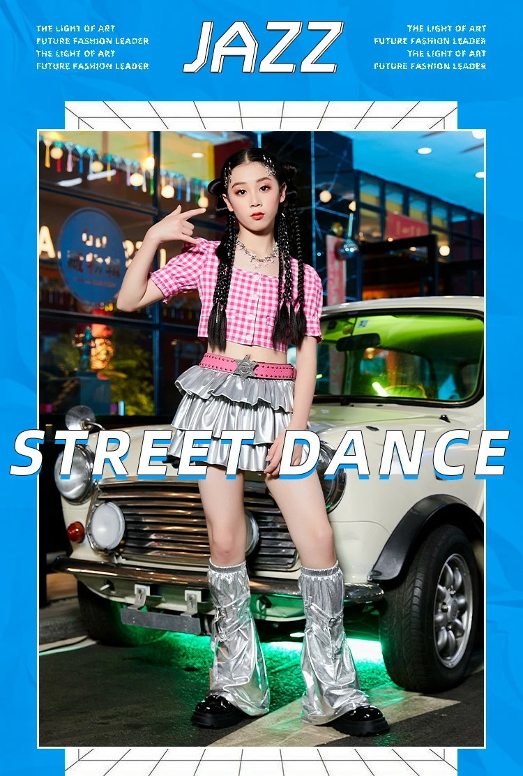 ギンガムチェック キッズ ダンス衣装 女の子 hiphop ピンク 半袖シャツ バルーン袖 へそ出し ボリューム感 シルバー 銀色 スカート ルーズソックス ガールズ ダンスウェア ステージ ジュニア ギンガムチェック キッズ ダンス衣装 女の子 hiphop ピンク 半袖シャツ バルーン袖 へそ出し ボリューム感 シルバー 銀色 スカート ルーズソックス ガールズ ダンスウェア ステージ ジュニア