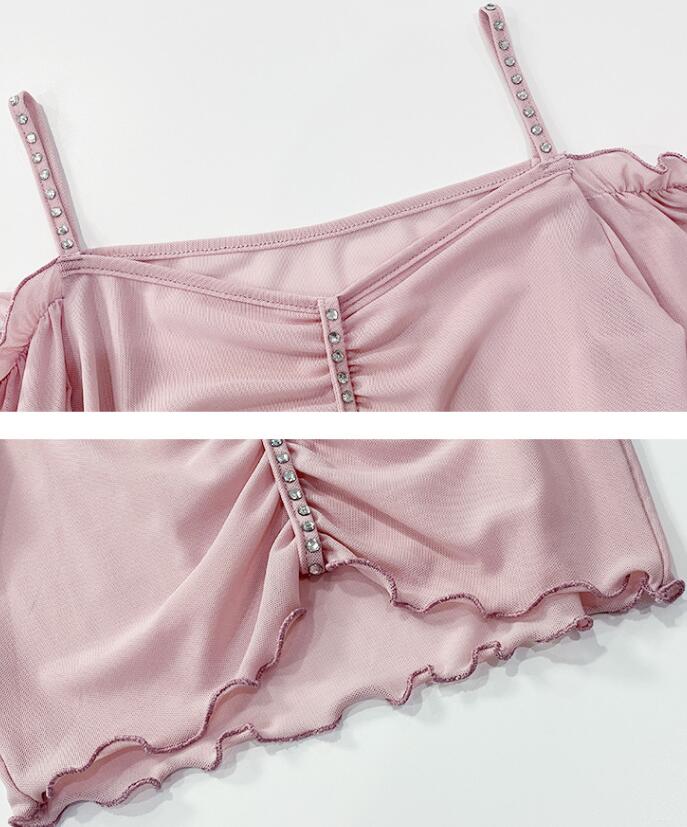 ベリーダンス 衣装 上下セット へそ出し フレア袖トップス ボートネック 花柄スカート ベリーダンス 衣装 上下セット へそ出し フレア袖トップス ボートネック 花柄スカート