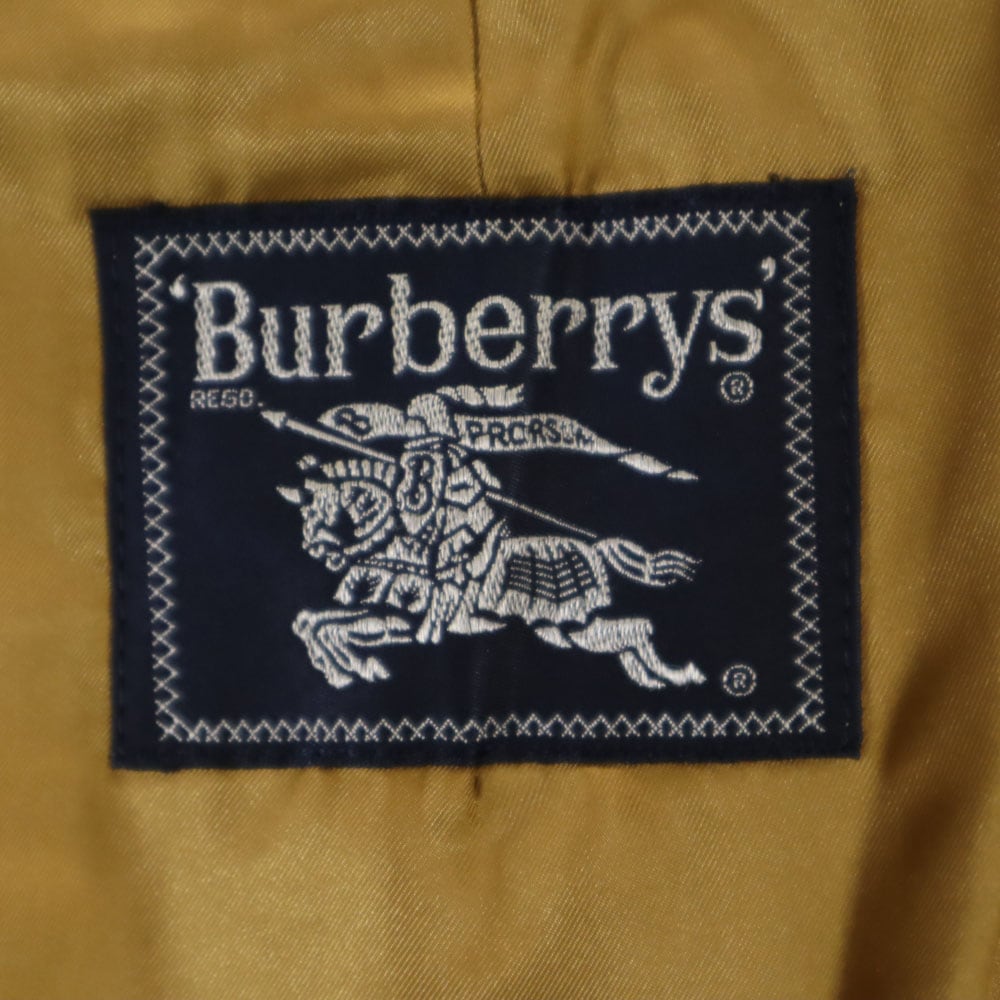バーバリーズ 90s オールド ステンカラーコート 90-165 ベージュ Burberrys ライナー付き メンズ