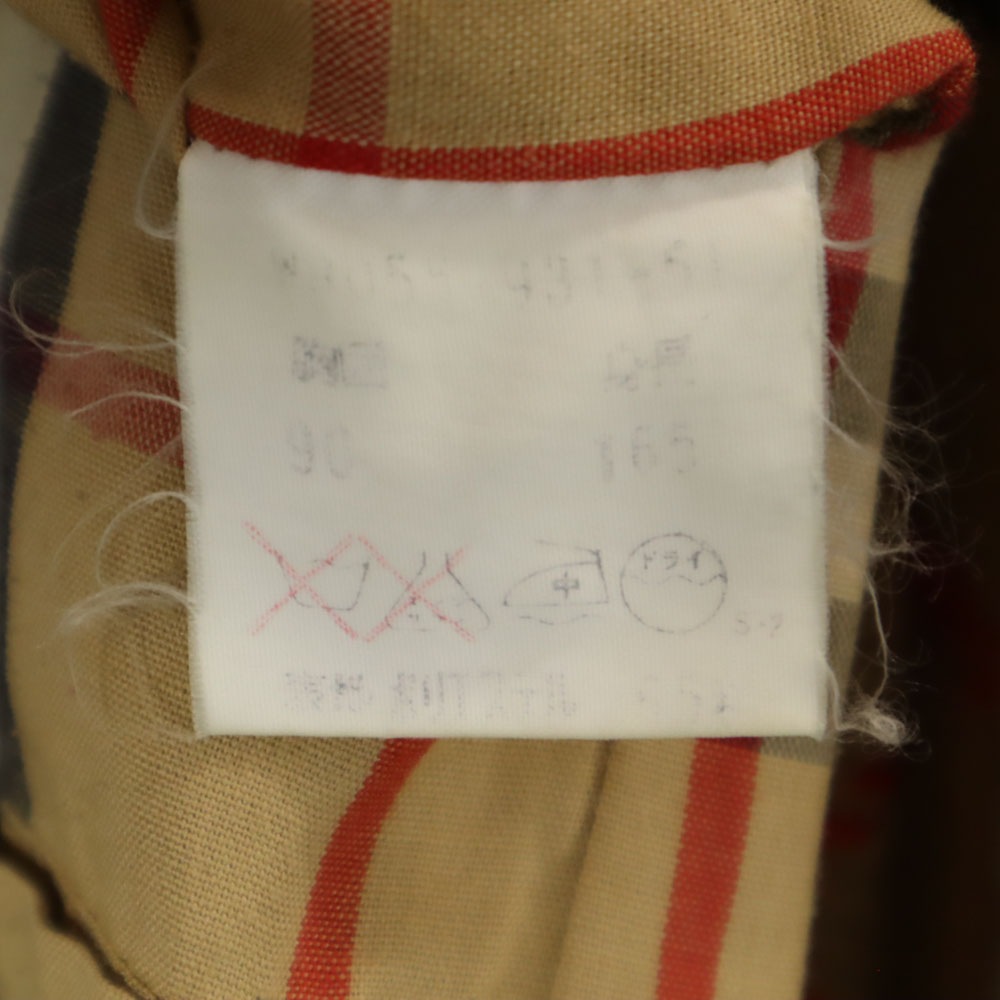 バーバリーズ 90s オールド ステンカラーコート 90-165 ベージュ Burberrys ライナー付き メンズ