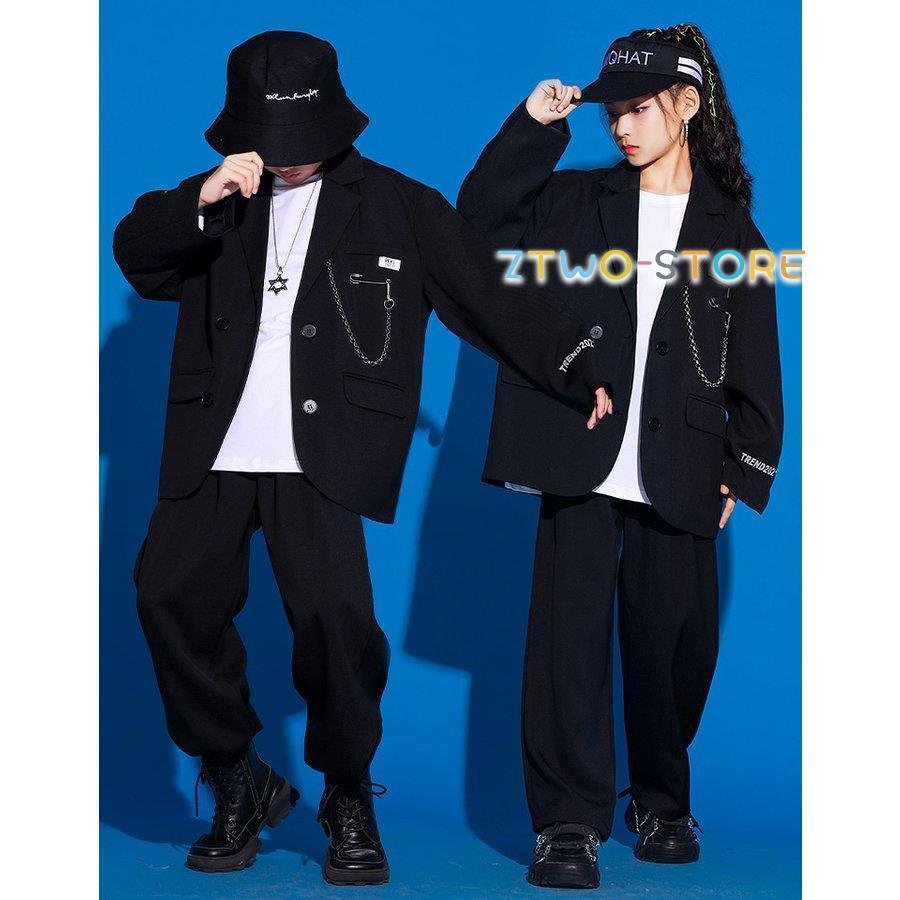 新しい子供用ダンスウェア キッズダンス衣装 セットアップ スーツ ヒップホップ スーツ 黒 ブルー コート パンツ 女の子 男の子 HIPPOP 上下セット 韓国 かっこいい 発表会 110 180 新しい子供用ダンスウェア キッズダンス衣装 セットアップ スーツ ヒップホップ スーツ 黒 ブルー コート パンツ 女の子 男の子 HIPPOP 上下セット 韓国 かっこいい 発表会 110 180