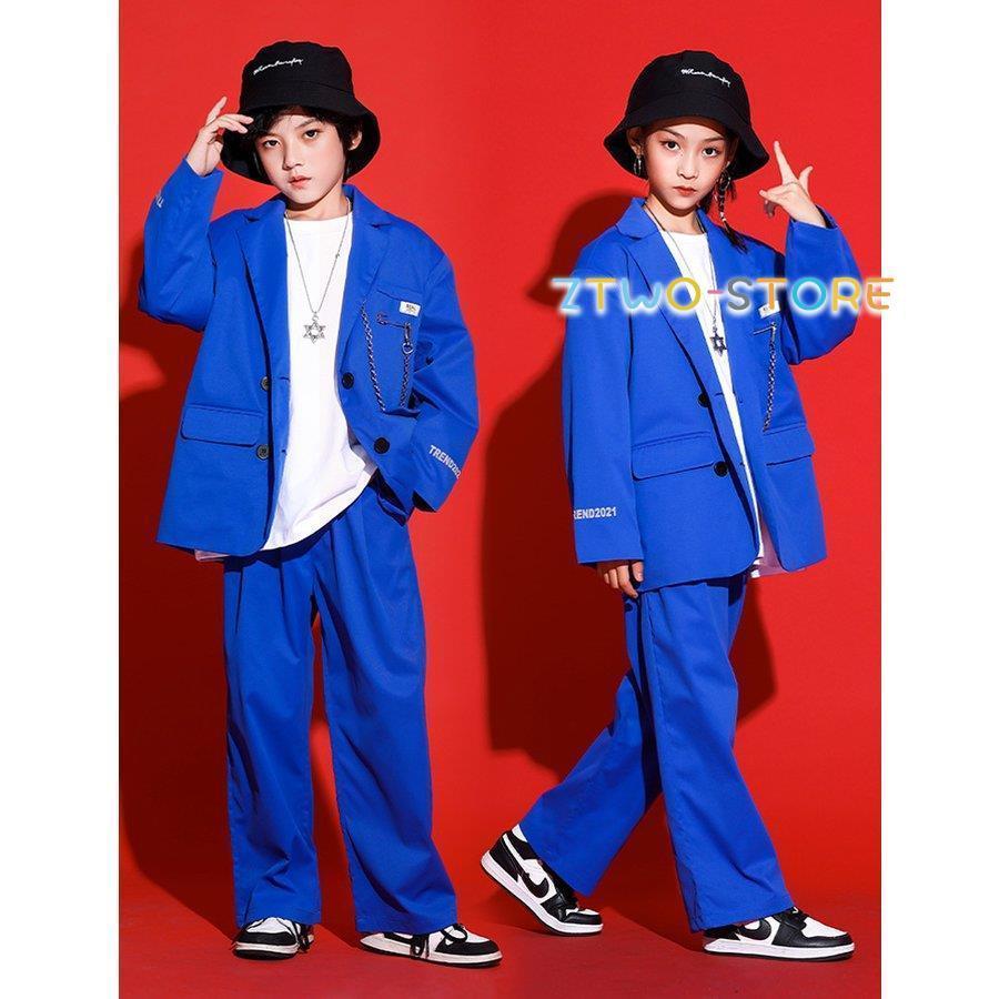 新しい子供用ダンスウェア キッズダンス衣装 セットアップ スーツ ヒップホップ スーツ 黒 ブルー コート パンツ 女の子 男の子 HIPPOP 上下セット 韓国 かっこいい 発表会 110 180 新しい子供用ダンスウェア キッズダンス衣装 セットアップ スーツ ヒップホップ スーツ 黒 ブルー コート パンツ 女の子 男の子 HIPPOP 上下セット 韓国 かっこいい 発表会 110 180