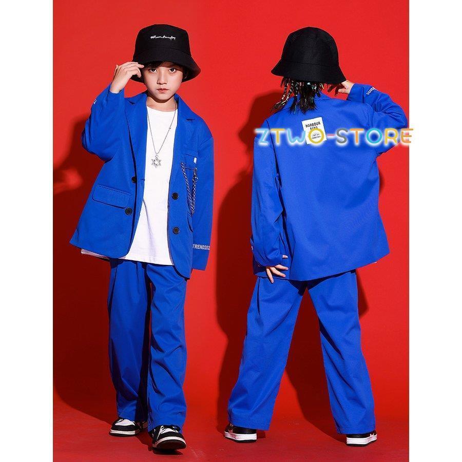 新しい子供用ダンスウェア キッズダンス衣装 セットアップ スーツ ヒップホップ スーツ 黒 ブルー コート パンツ 女の子 男の子 HIPPOP 上下セット 韓国 かっこいい 発表会 110 180 新しい子供用ダンスウェア キッズダンス衣装 セットアップ スーツ ヒップホップ スーツ 黒 ブルー コート パンツ 女の子 男の子 HIPPOP 上下セット 韓国 かっこいい 発表会 110 180