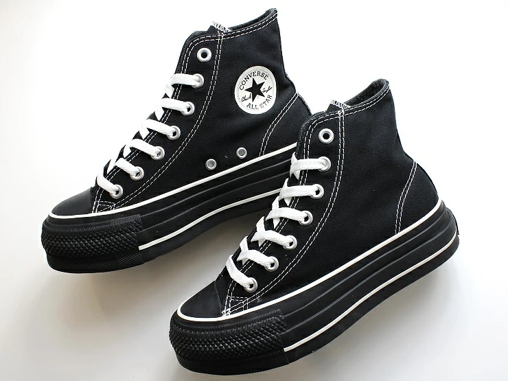 オールスター (R) リフテッド オーバーテープ ST ハイカット ブラック ALL STAR (R) LIFTED OVERTAPE ST HI 31313950 レディース スニーカー 厚底