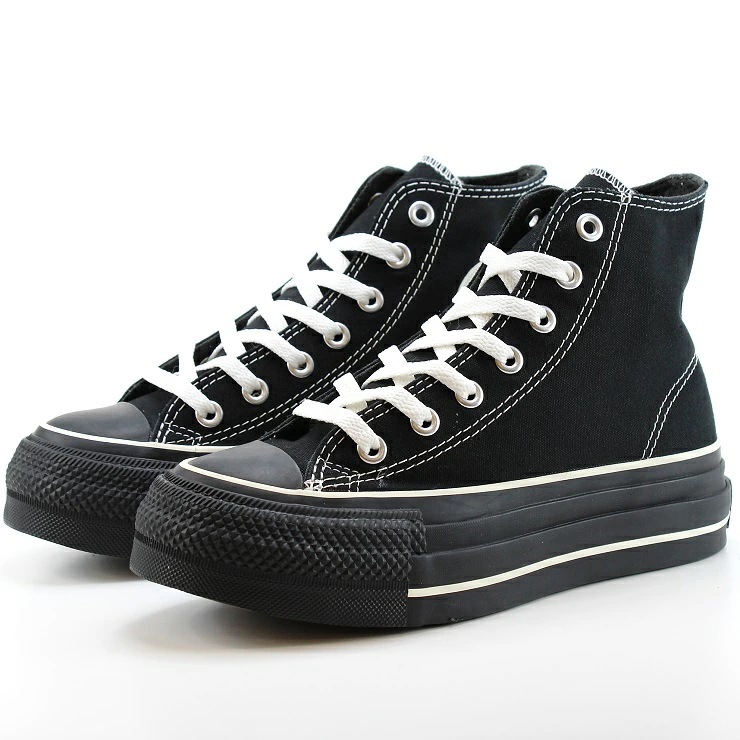 オールスター (R) リフテッド オーバーテープ ST ハイカット ブラック ALL STAR (R) LIFTED OVERTAPE ST HI 31313950 レディース スニーカー 厚底