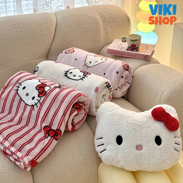 Qoo10] 【10 Types】キティちゃん 毛布