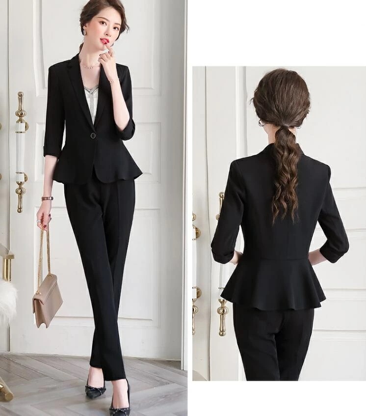 洗えるスーツ 秋スーツ レディース 7分袖ジャケット+キャミソール+スカート/パンツ 20代30代40代50代 フォーマル OL 通勤 ママ 二次会 卒業式 オフィス上下セットS/M/L/XL/2XL