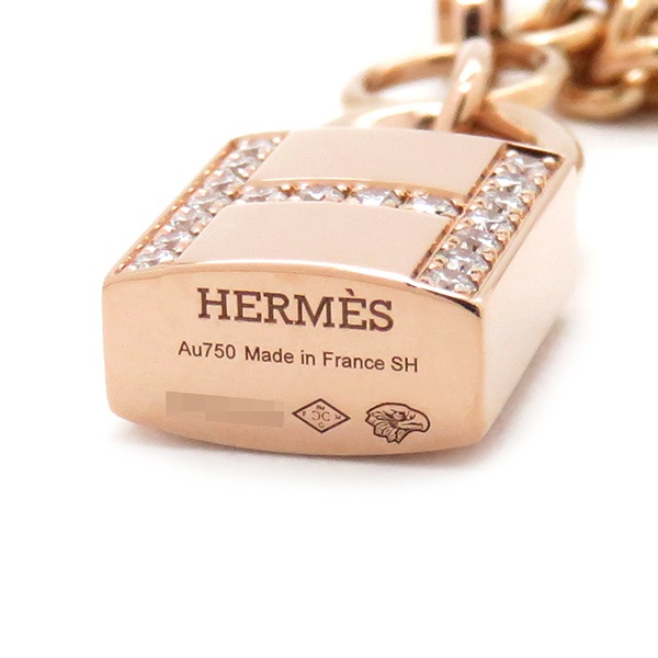 エルメス HERMES ブレスレット ケリー カデナ K18PG ダイヤモンド ピンクゴールド SH AU750 ローズゴールド 【中古】 エルメス HERMES ブレスレット ケリー カデナ K18PG ダイヤモンド ピンクゴールド SH AU750 ローズゴールド 【中古】