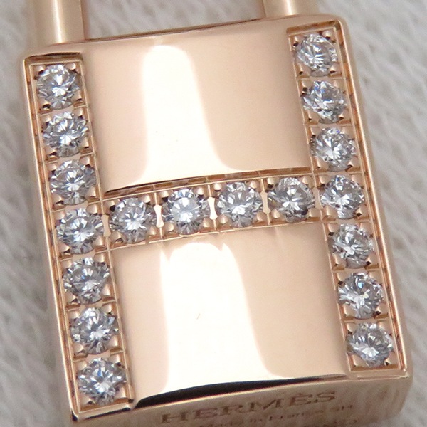 エルメス HERMES ブレスレット ケリー カデナ K18PG ダイヤモンド ピンクゴールド SH AU750 ローズゴールド 【中古】 エルメス HERMES ブレスレット ケリー カデナ K18PG ダイヤモンド ピンクゴールド SH AU750 ローズゴールド 【中古】