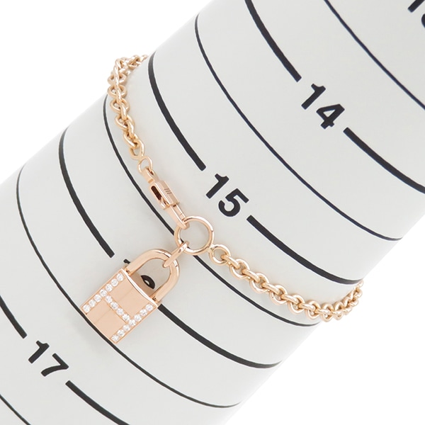エルメス HERMES ブレスレット ケリー カデナ K18PG ダイヤモンド ピンクゴールド SH AU750 ローズゴールド 【中古】 エルメス HERMES ブレスレット ケリー カデナ K18PG ダイヤモンド ピンクゴールド SH AU750 ローズゴールド 【中古】