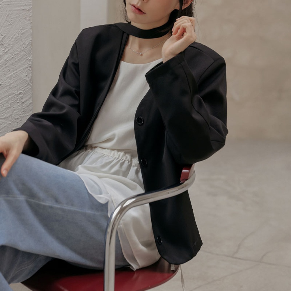 セノブタイセットVネックジャケット セノブタイセットVネックジャケット