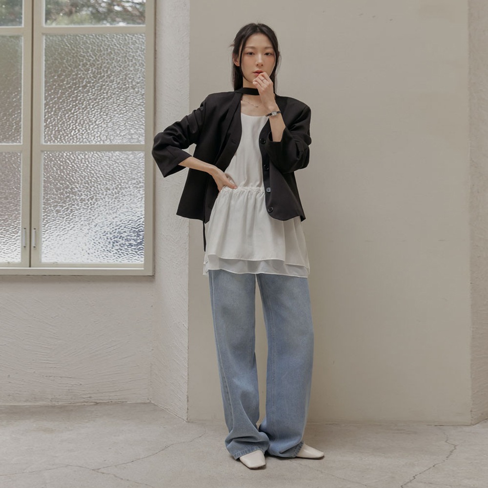 セノブタイセットVネックジャケット セノブタイセットVネックジャケット