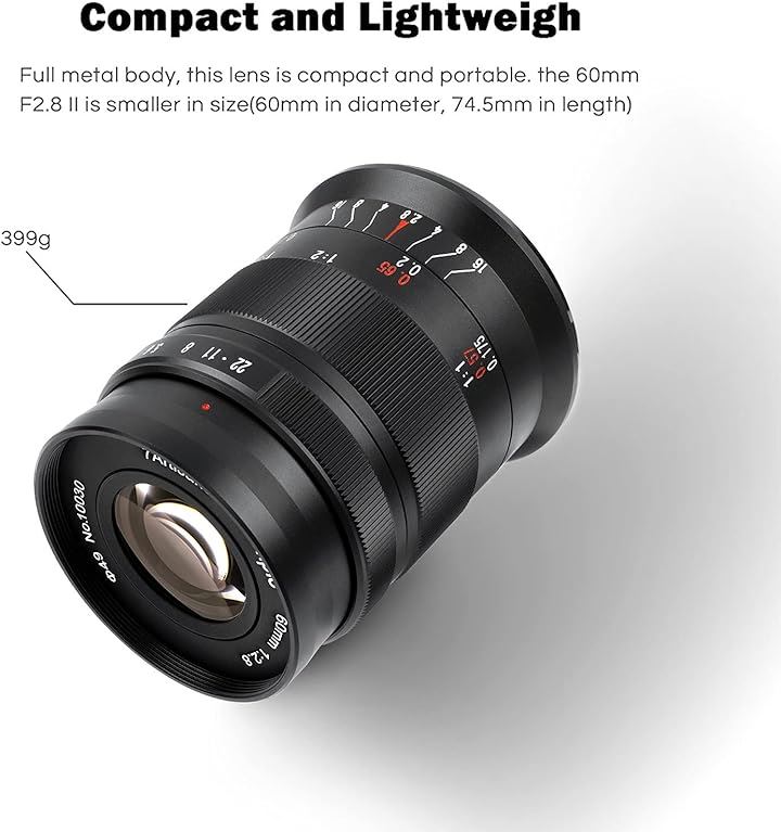 60mm F2.8 II マクロレンズ APS-Cサイズ カメラ交換レンズ 手動式 フォーカスレンチとレンズ収納バッグ同梱 ブラック Fuji Xマウント(Fuji Xマウント)