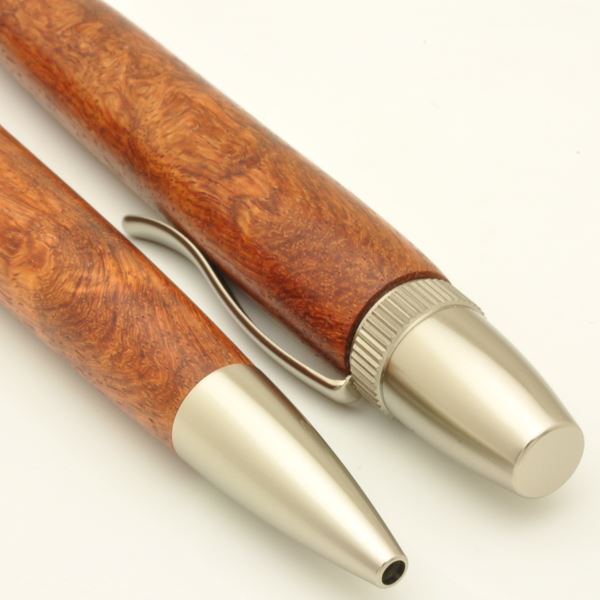 銘木 ハンドメイド ボールペン/文房具 (花梨 カリン) 日本製 0.7mm 文具 オフィス用品 ステーショナリー