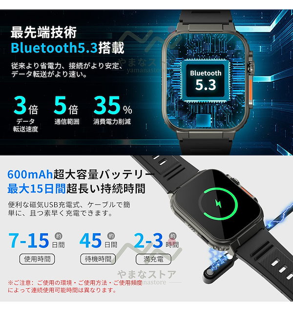 Qoo10] 【国内無料即発送】スマートウォッチ 通話