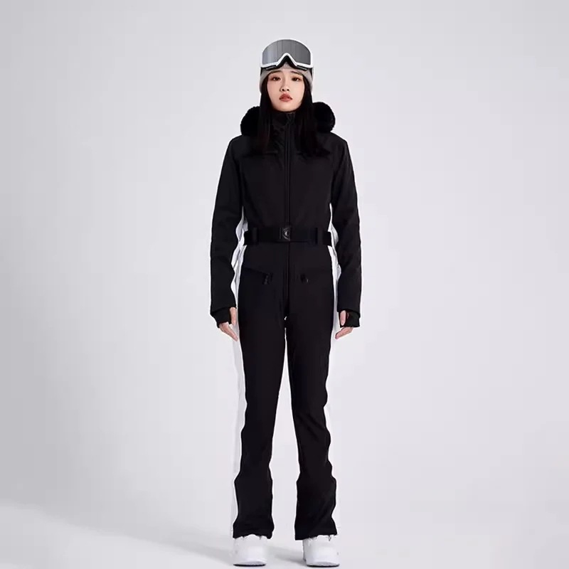 スノーボードウェア つなぎ 上下セット レディース スノーウェア スキーウェア オールインワン パンツ 韓国風 スノボウェア 防水 防寒防雪保温防風通気