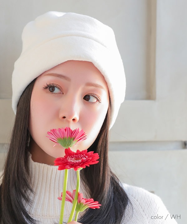アクアドール オーガニックコットンふんわりあったかワッチ[mdh026] (ネコポス送料無料) 医療用 抗がん剤 帽子 ぼうし 室内帽子 外出用 就寝用 かわいい 女性 レディース