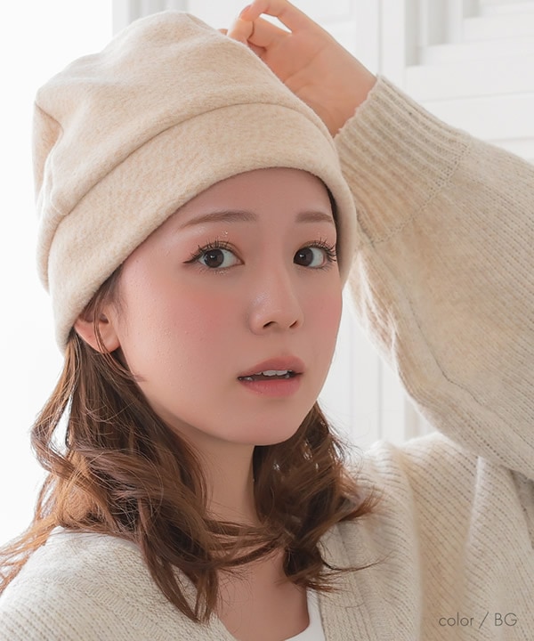 アクアドール オーガニックコットンふんわりあったかワッチ[mdh026] (ネコポス送料無料) 医療用 抗がん剤 帽子 ぼうし 室内帽子 外出用 就寝用 かわいい 女性 レディース