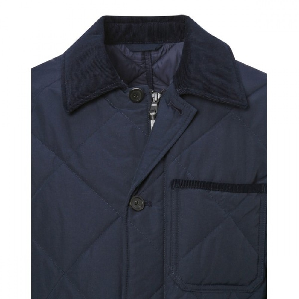 [ヘッジス] 25SS ネイビーキルトチョアジャケット HZJU5A103N2