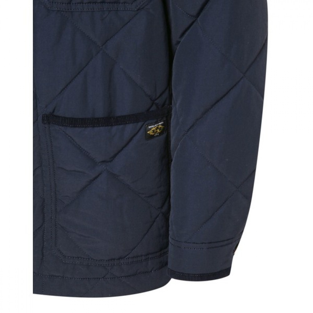 [ヘッジス] 25SS ネイビーキルトチョアジャケット HZJU5A103N2