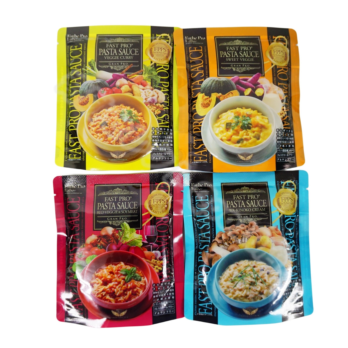 【2個セット】 エステプロラボ ファストプロ グルテンフリー パスタセット プレミアムボックス入り 8食16袋 Esthe Pro Labo