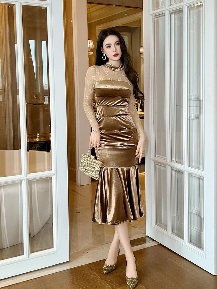 チュール レースワンピース マーメイド ラウンドネック ロングワンピース パーティードレス キャバ 着痩せ 大人 同窓会 披露宴 卒業式 結婚式 演奏会 チュール レースワンピース マーメイド ラウンドネック ロングワンピース パーティードレス キャバ 着痩せ 大人 同窓会 披露宴 卒業式 結婚式 演奏会