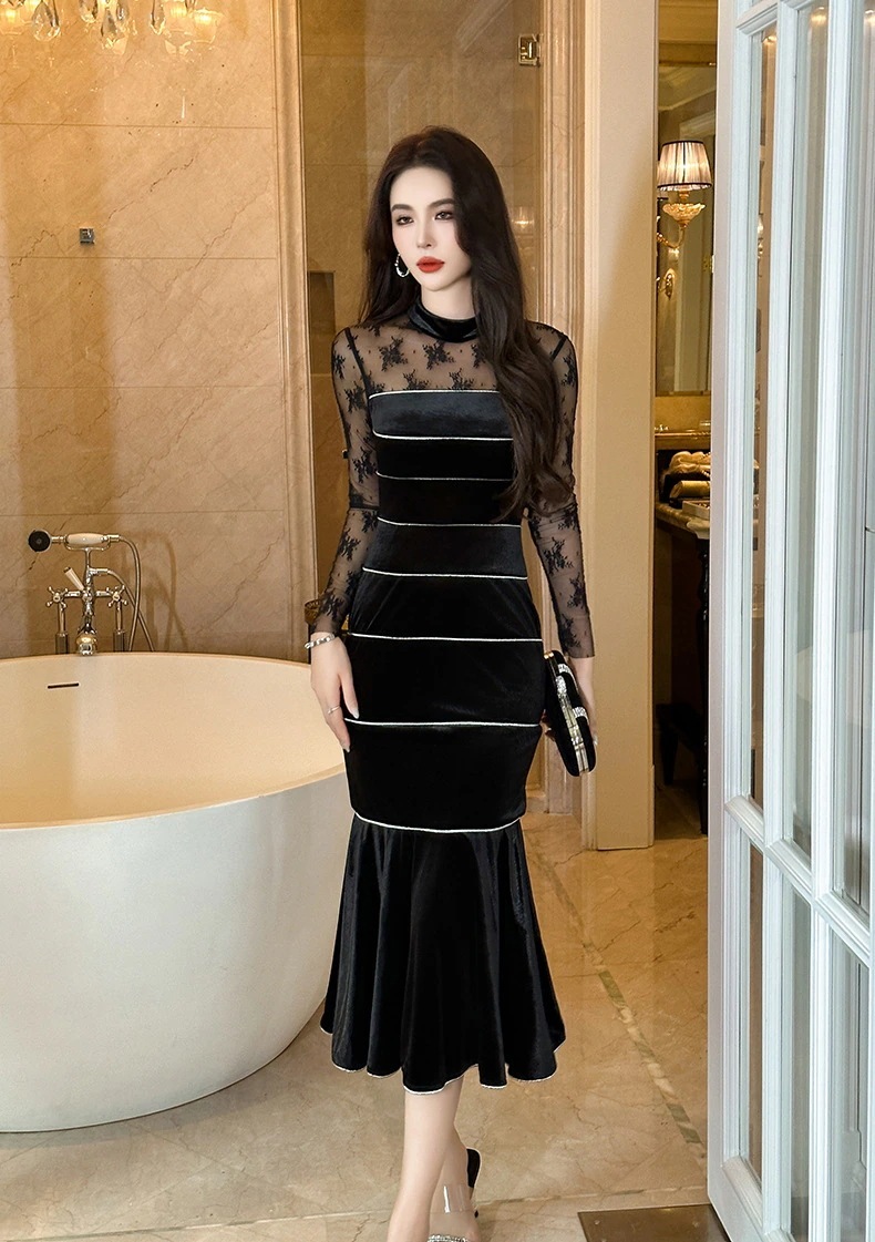 チュール レースワンピース マーメイド ラウンドネック ロングワンピース パーティードレス キャバ 着痩せ 大人 同窓会 披露宴 卒業式 結婚式 演奏会 チュール レースワンピース マーメイド ラウンドネック ロングワンピース パーティードレス キャバ 着痩せ 大人 同窓会 披露宴 卒業式 結婚式 演奏会