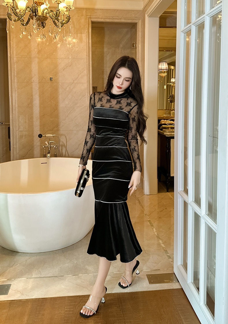 チュール レースワンピース マーメイド ラウンドネック ロングワンピース パーティードレス キャバ 着痩せ 大人 同窓会 披露宴 卒業式 結婚式 演奏会 チュール レースワンピース マーメイド ラウンドネック ロングワンピース パーティードレス キャバ 着痩せ 大人 同窓会 披露宴 卒業式 結婚式 演奏会