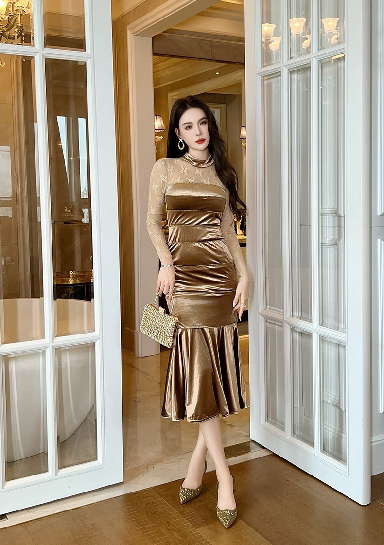 チュール レースワンピース マーメイド ラウンドネック ロングワンピース パーティードレス キャバ 着痩せ 大人 同窓会 披露宴 卒業式 結婚式 演奏会 チュール レースワンピース マーメイド ラウンドネック ロングワンピース パーティードレス キャバ 着痩せ 大人 同窓会 披露宴 卒業式 結婚式 演奏会