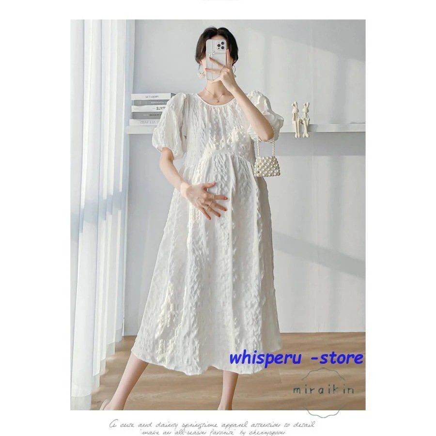 新規販促マタニティ ワンピース 服 ロング 半袖 ミモレ丈 aライン パフスリーブ レディース 産前産後 リゾート 30代40代 レディース さらっと ゆると アジアン 新規販促マタニティ ワンピース 服 ロング 半袖 ミモレ丈 aライン パフスリーブ レディース 産前産後 リゾート 30代40代 レディース さらっと ゆると アジアン