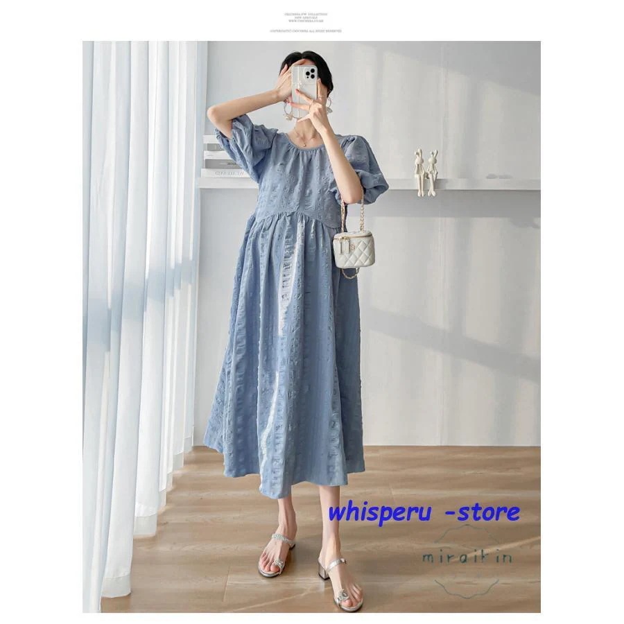 新規販促マタニティ ワンピース 服 ロング 半袖 ミモレ丈 aライン パフスリーブ レディース 産前産後 リゾート 30代40代 レディース さらっと ゆると アジアン 新規販促マタニティ ワンピース 服 ロング 半袖 ミモレ丈 aライン パフスリーブ レディース 産前産後 リゾート 30代40代 レディース さらっと ゆると アジアン