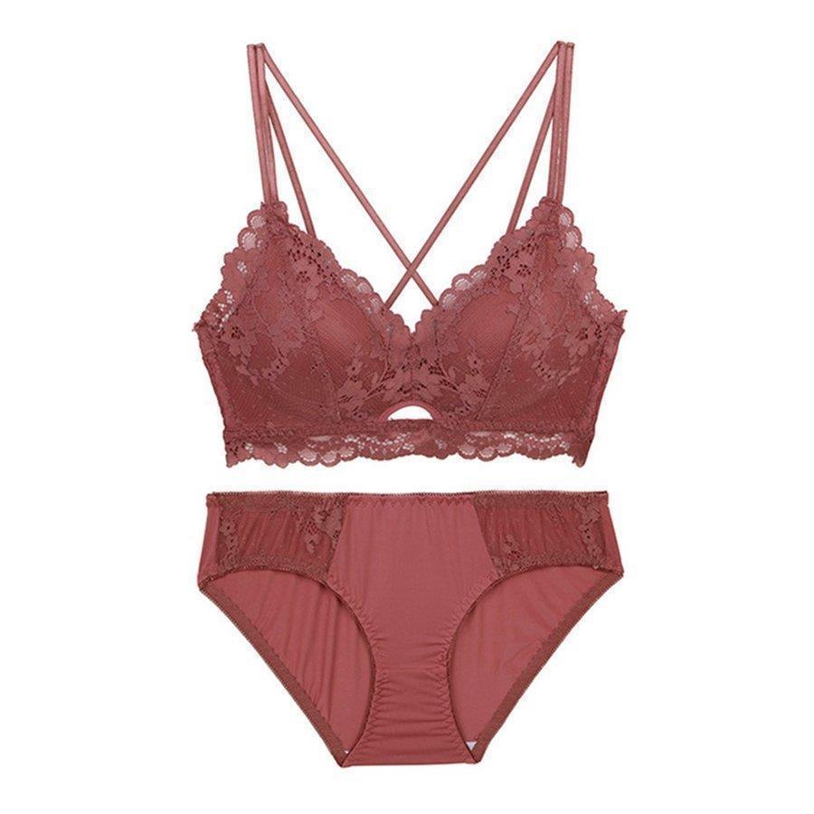 花柄レース ブラショーツセット レディース ランジェリーノンワイヤー ブラジャー ダブルストラップ 3way下着セット 花柄レース ブラショーツセット レディース ランジェリーノンワイヤー ブラジャー ダブルストラップ 3way下着セット