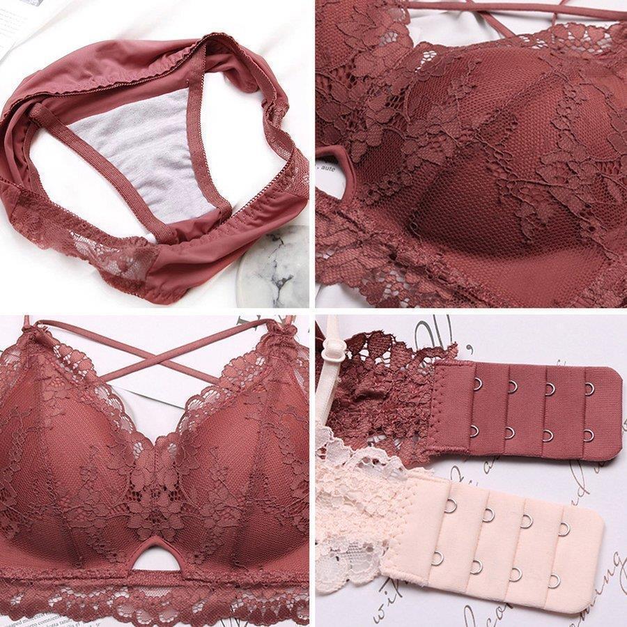 花柄レース ブラショーツセット レディース ランジェリーノンワイヤー ブラジャー ダブルストラップ 3way下着セット 花柄レース ブラショーツセット レディース ランジェリーノンワイヤー ブラジャー ダブルストラップ 3way下着セット