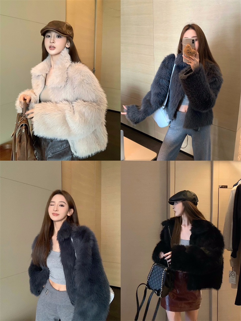 秋冬防寒 あったかアウター 韓国風コートスタイルアップ かわいい ブルゾンファー付きファッション系裹起毛大人ゆったりカジュアルストリートサイズレディースムートン襟エコフレンチシルエット学生通学丈