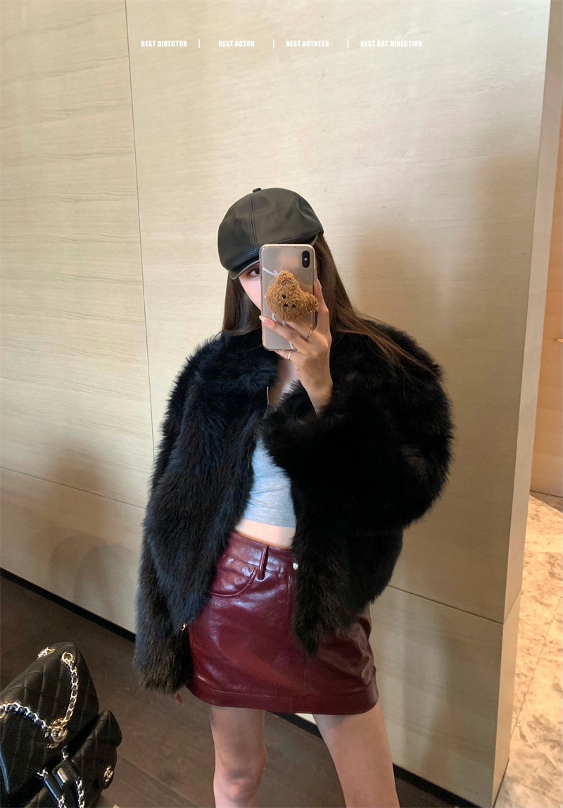 秋冬防寒 あったかアウター 韓国風コートスタイルアップ かわいい ブルゾンファー付きファッション系裹起毛大人ゆったりカジュアルストリートサイズレディースムートン襟エコフレンチシルエット学生通学丈