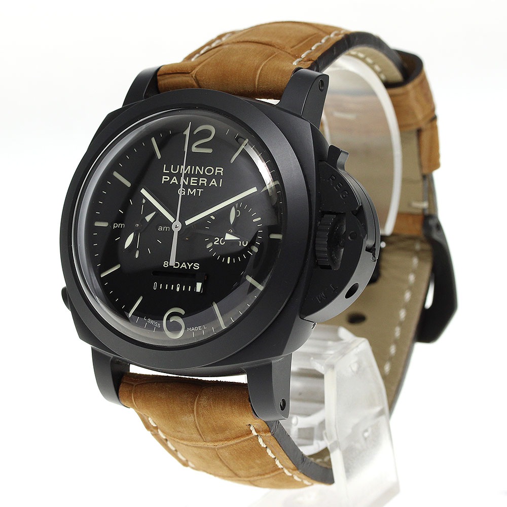 訳あり パネライ PANERAI PAM00317 ルミノール クロノ モノプルサンテ 8デイズ GMT 手巻き メンズ _697783【中古】 訳あり パネライ PANERAI PAM00317 ルミノール クロノ モノプルサンテ 8デイズ GMT 手巻き メンズ _697783【中古】