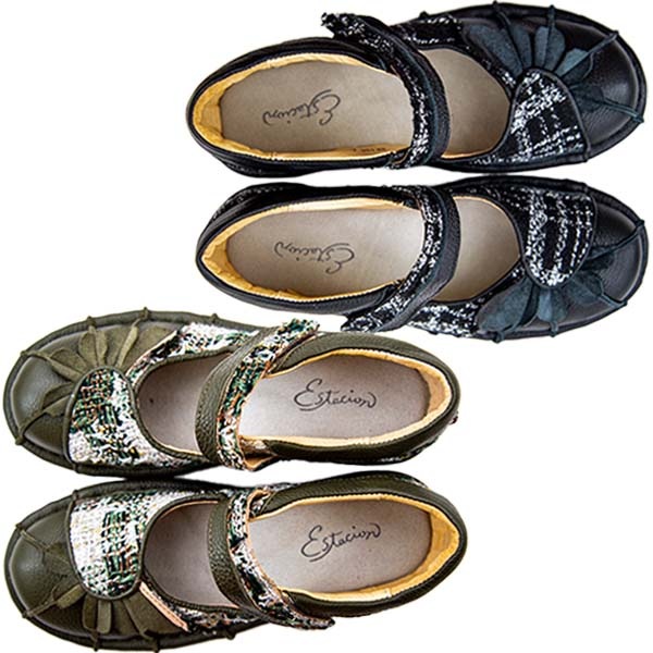 【未使用品】Estacion エスタシオン ストラップパンプス ウェッジ 黒 M パンプス | ESTACION / エスタシオン 公式オンラインショップ