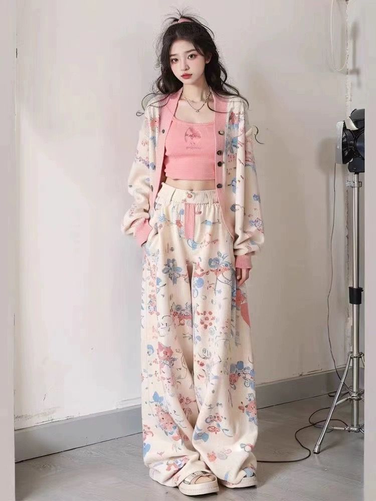 レディース ペティット SS25新作 インスタ系 韓国系 スリムシルエット ルーズフィット 2点セット セットアップ セットアップ スウェット セットアップ レディース セットアップ 韓国 セットアッ