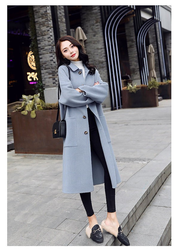 Qoo10] 新作セール ピーコート Pコート レディ