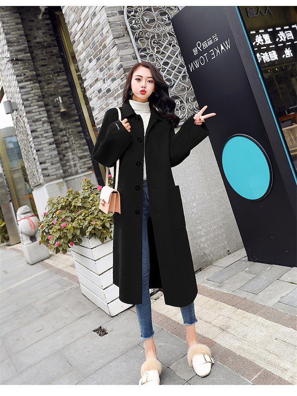 Qoo10] 新作セール ピーコート Pコート レディ