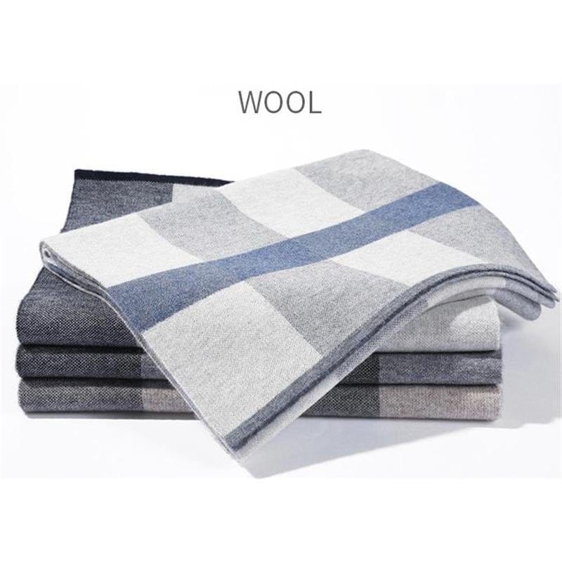 マフラー メンズ ロング 大判 スカーフ チェック柄 ビジネス 保温 オフィス カジュアル おしゃれ ペア 秋冬 厚手 通勤 紳士 アウトドア 仕事