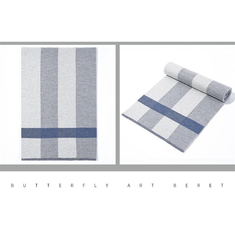 マフラー メンズ ロング 大判 スカーフ チェック柄 ビジネス 保温 オフィス カジュアル おしゃれ ペア 秋冬 厚手 通勤 紳士 アウトドア 仕事